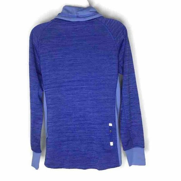 FREE2B By Free Country Womens M Pullover Blue Long Sleeve Thumb Hole Zip Pocket - Picture 4 of 8